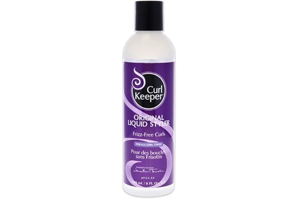 Original Curl Keeper Anti-Frizz Curl Defining Hair Styler (8 Oz) - Lightweight Curl Definer Liquid Gel for All Weather Condit