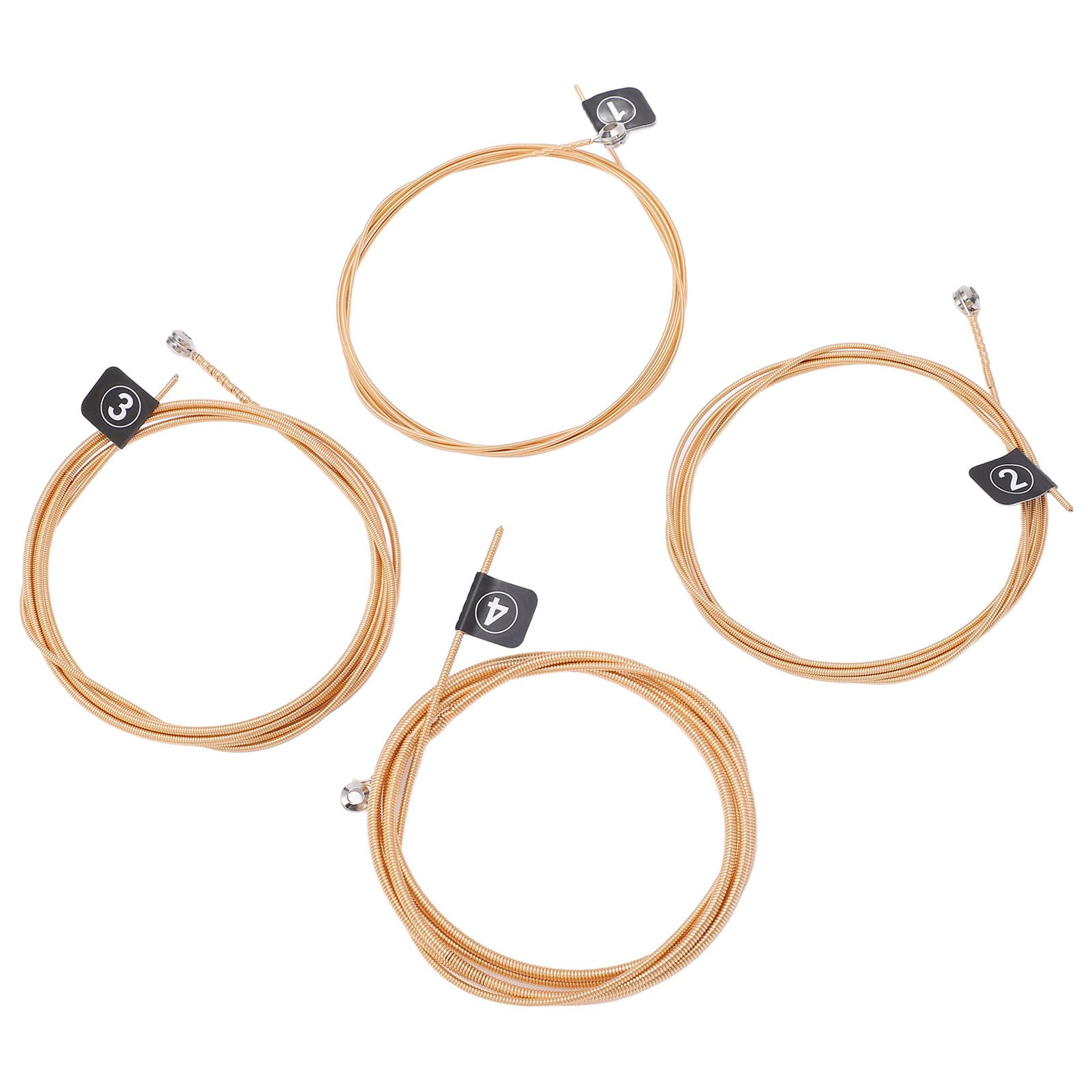 4Pcs/Set Bass String, Metal G D A E 4 Notes Brilliant Sound Guitar Bass Strings Replacement Musical Instrument Accessory