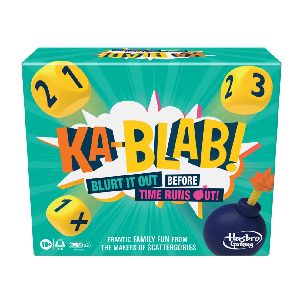 Hasbro Gaming Ka-Blab! Game for Families, Teens and Children Aged 10 and Up, Family-Friendly Party Game for 2-6 Players