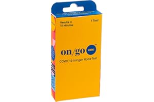 On/Go One Rapid COVID-19 Self-Test Kit with Test-to-Treat App, 1 Pack, 1 Test Total, 15-Minute Results, FDA EUA Authorized, Easy to Use at Home, Fast and Accurate. Effective for Testing JN.1