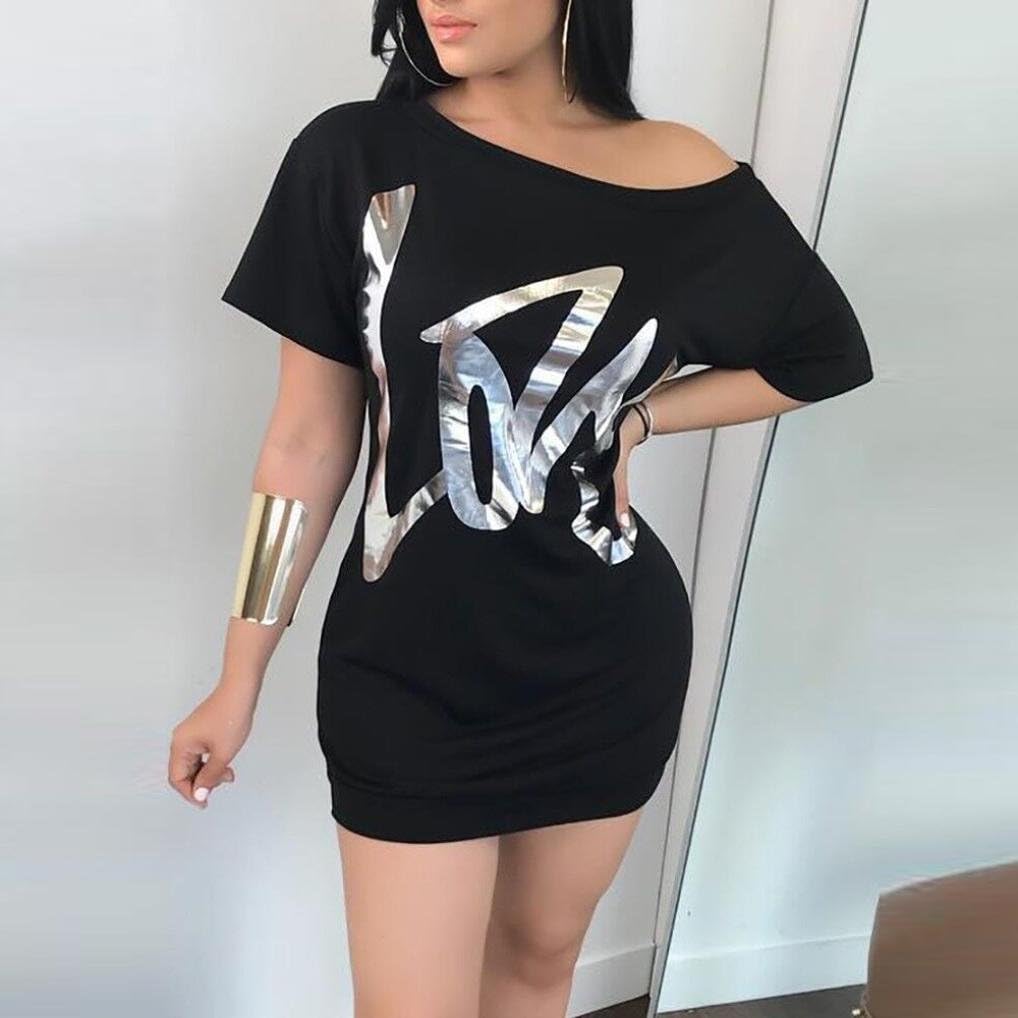 casual black mini dress