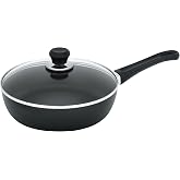 Scanpan Classic 3.25 quarts (11 inch) Nonstick Saute Pan with Lid &ndash; Compatible with Gas and Electric Stovetops, Metal Utensil Safe, Oven Safe to 500&deg;F, Dishwasher Safe