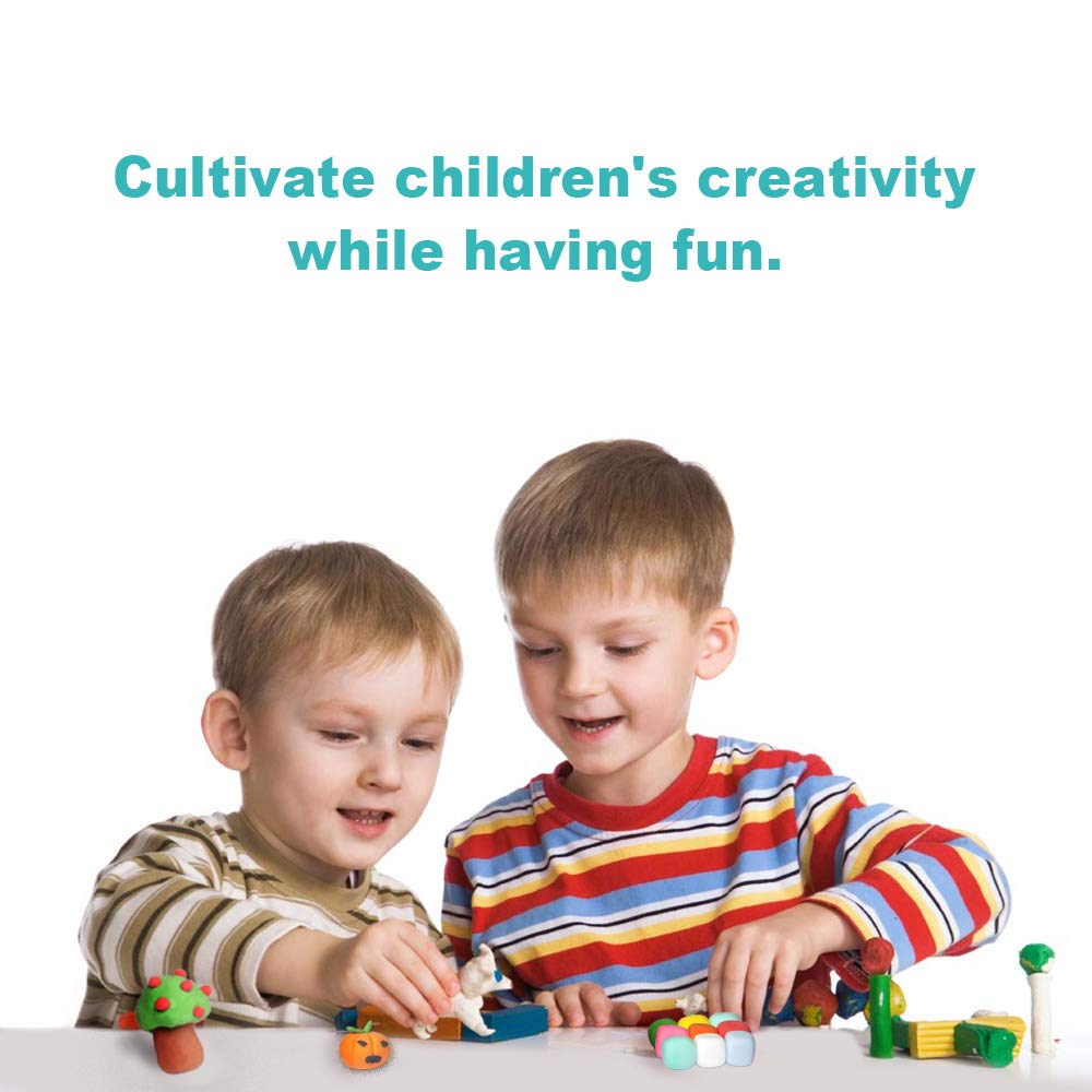 Super Valuable 32 Colors Small Block Polymer Clay Set Oven Bake Clay, Tomorotec Non-Toxic Molding DIY Baking for Kids, Artists (Softer)