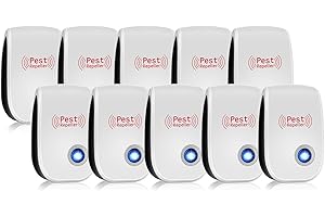 WYEWYE Ultrasonic Pest Repeller Indoor 10 Pack Mouse Repellent Pest Repeller Plug in Rodent Repellent Sonic Ultrasonic Plug in Ultrasonic Bug Repellent Insect Repellent Mouse Killer