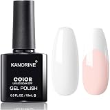 Kanorine 15 ml White Gel Nail Polish UV LED Soak Off Varnish Salon DIY