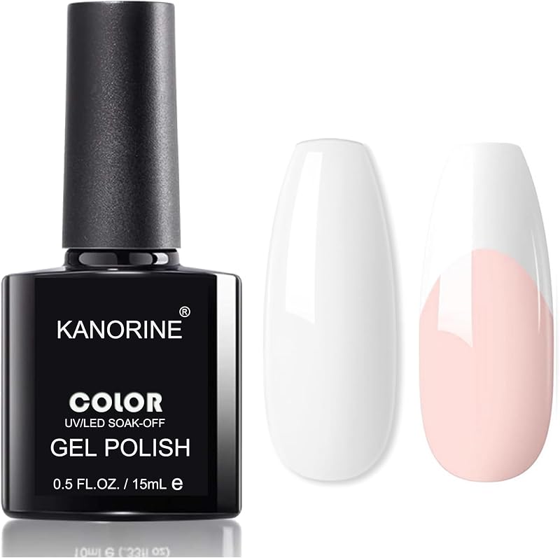 Kanorine 15 ml White Gel Nail Polish UV LED Soak Off Varnish Salon DIY