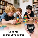 PULIVIA Sports Stopwatch Timer Lap Split Digital Stopwatch with Clock view 5