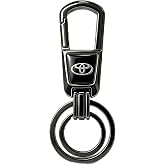 BFIVEANTE Genuine Leather Keychain Set Compatible Key Chain Accessories Key Ring for Men's-Women's(Black)-SM