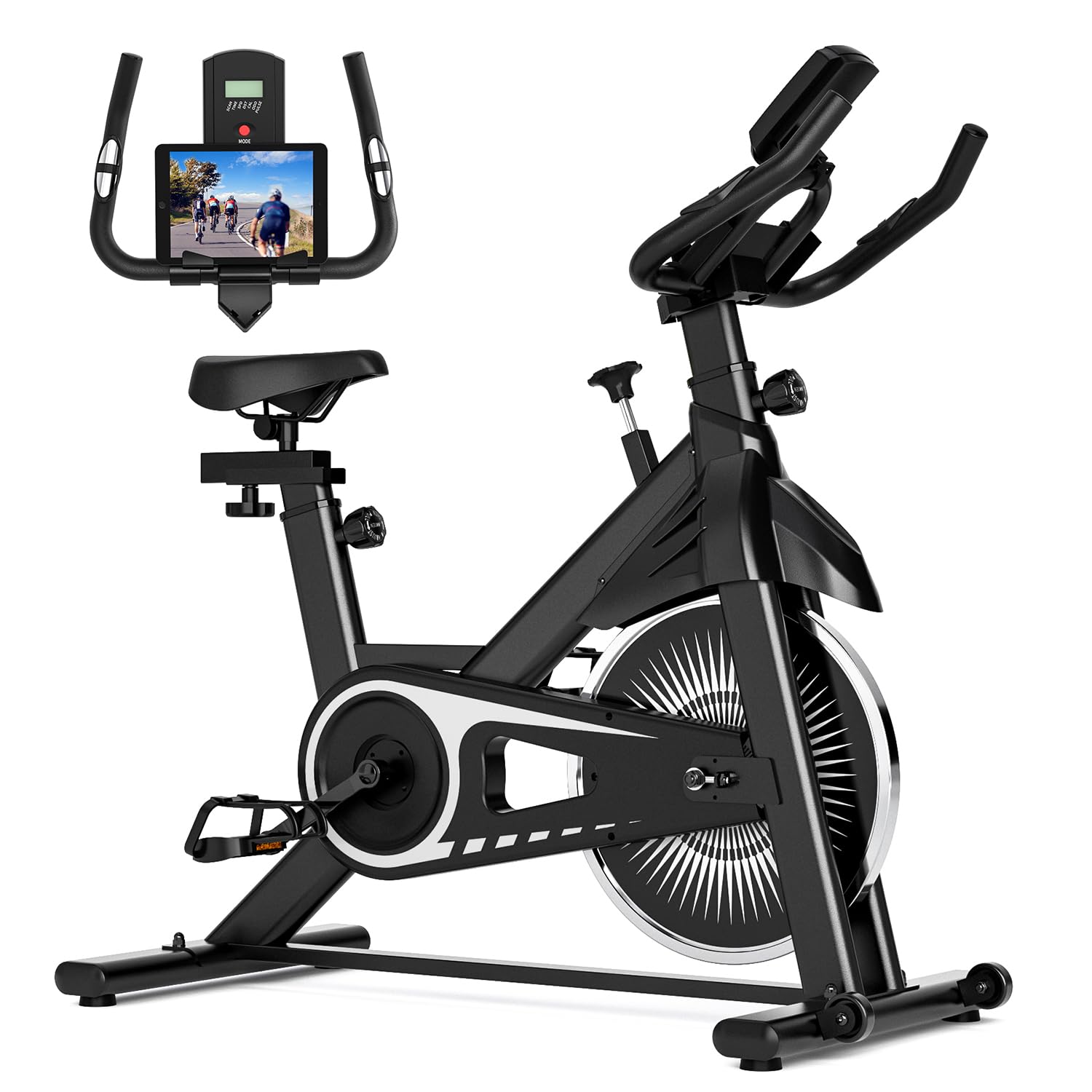 Photo 1 of Exercise Bike-Stationary Bikes for Home with Adjustable Resistance, Workout bike Cycling Experience, LCD Display, and Heart Rhythm Monitor – Transform Your Home into a Fitness Center