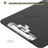 Hongri Plastic Clipboard with Pen Holder 12.5 x 9 in Pack of 6 Black view 5