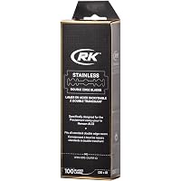 Amazon.com: RK Shaving Double Edge Razor Blade - 100 pack - designed ...