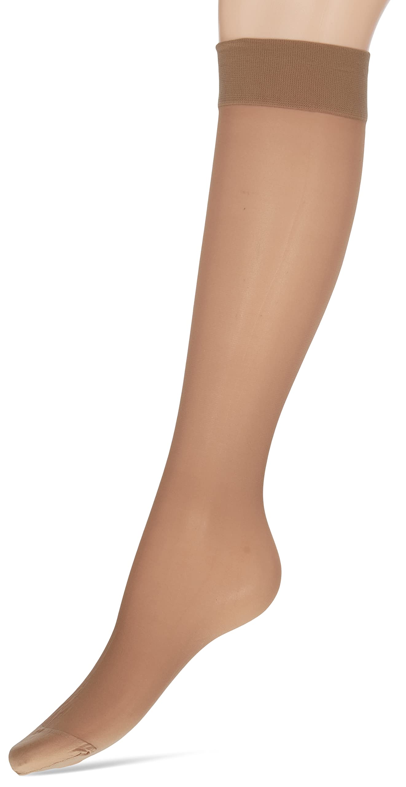 Nur Die Women's Knee fit in Shape Compression Sock Hosiery, Amber, One Size