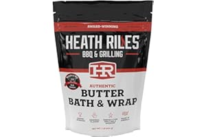 Heath Riles BBQ Butter Bath and Wrap, Champion Pitmaster Recipe, Award Winning Technique, Bag 16 oz.