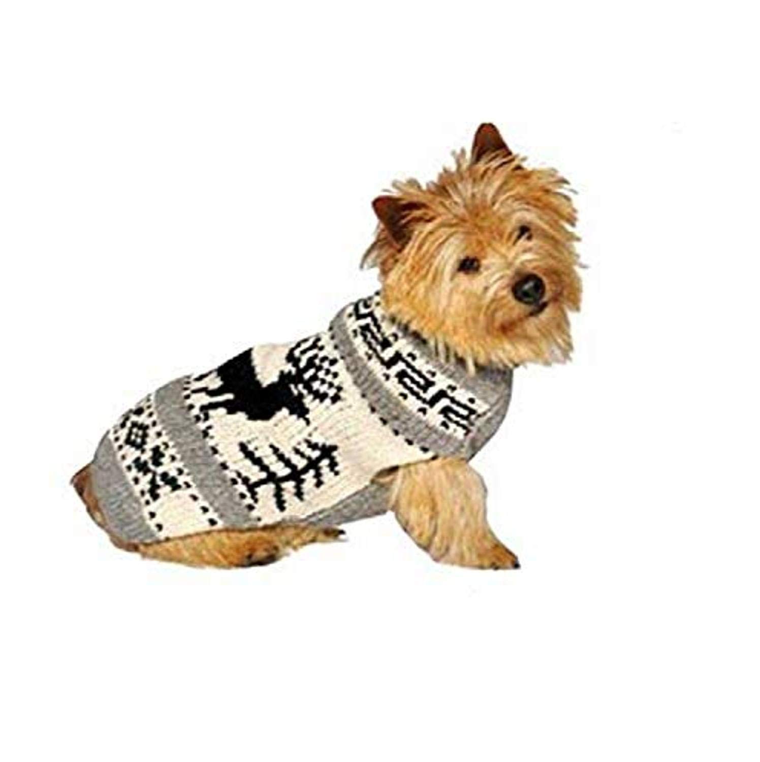 Chilly Dog Reindeer Shawl Sweater, 2X-Large