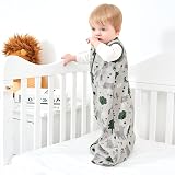 Yoofoss Baby Sleeping Bag 0.5 Tog 0-6M 3 Pack Organic Cotton Sleep Sack view 2