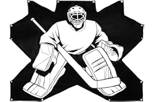 ANDGOAL Ice Hockey Shooting Target: Durable Blocker Goalie Net with Accuracy Cutout for Street Garage Training Practice Ideal for Youth Adults