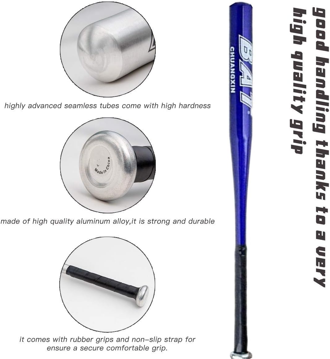34 Inch Aluminium Baseball Bat Blue Baseball Bat Bar Stick Metal Waterproof Anti Slip Handle Light Long Large for Training Practise - Image 5