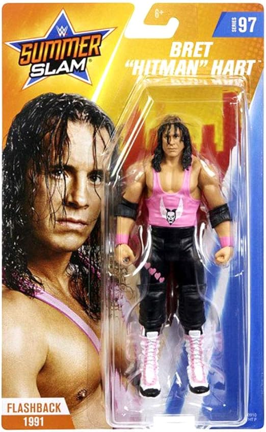 WWE SummerSlam Bret Hitman Hart Action Figure, Figures Amazon Canada