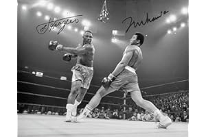 Ikonic Fotohaus Muhammad Ali Joe Frazier Boxing Legends Signed Photo Autograph Print Wall Art Home Decor