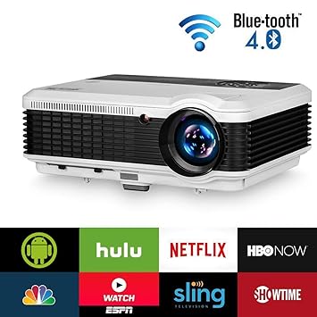 Proyector inalámbrico Bluetooth HDMI 1080P Home Theater 2019 Smart ...