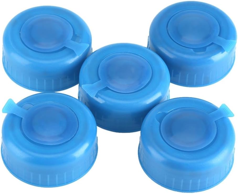 5Pcs Blue Gallon Water Bottle Caps, Water Bottle Screw on