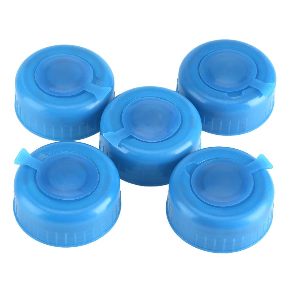 5PCS 55mm 3 and 5 Gallon Non-Spill Caps,Replacement Water Bottle Snap On Cap Anti Splash Peel