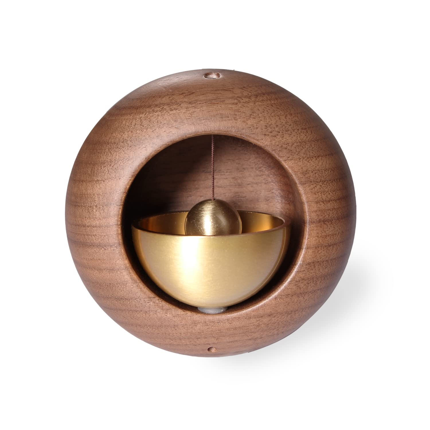 Shopkeepers Bell for Door Opening - Magnetic Attached Wooden Doorbell, Door Chime for Entrance, Door Decorative Chime Bell Unique Ornaments for Business, Office, Home, Garden and More (Black Walnut)