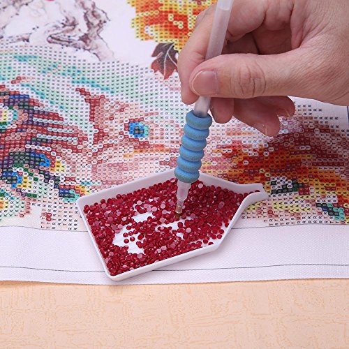 VKTECH Quick Point Drill Pen Kit DIY Diamond Paint Tool Craft Needlework Accessories, with Tweezers - Thumbnail 3