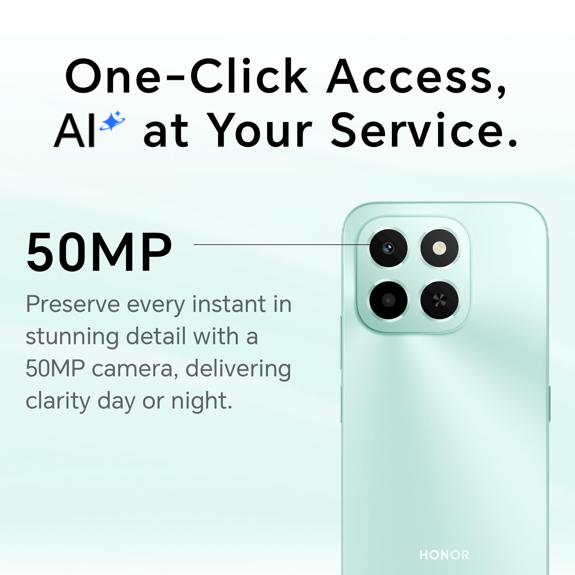 HONOR X6c,Unlocked Mobile Phones, 6.61-Inch 120Hz Eye Comfort Display,6+128GB,5300 mAh Long-lasting Battery,50 MP AI Ultra-Clear Camera,Extreme Drop&Water Resistance,Android 15,Ocean Cyan