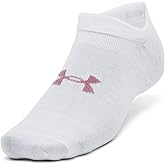 Under Armour UA Essential No-Show Unisex Socks - Pack of 3 Pairs, White, L