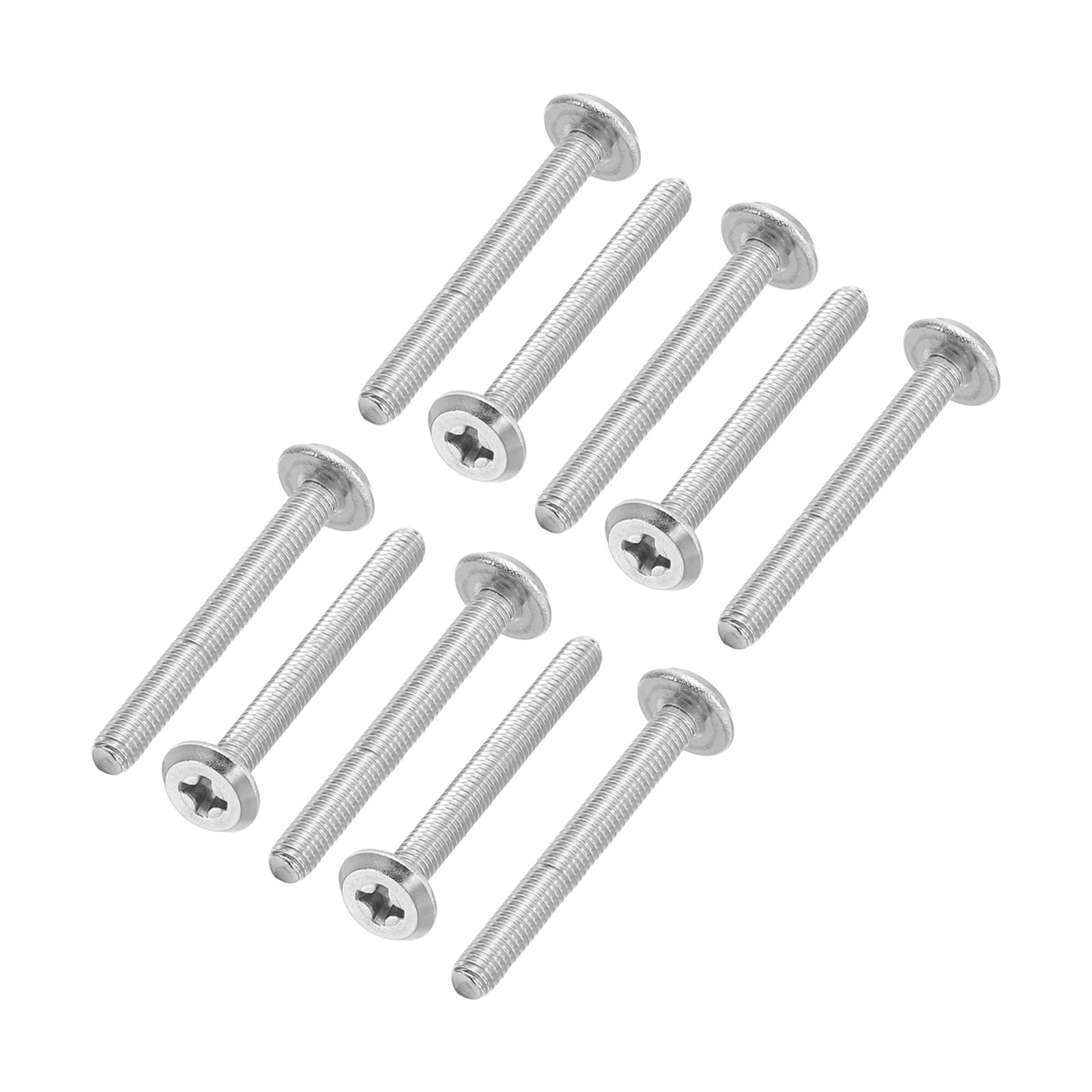 PATIKIL Round Head Phillips Screws, 80 Pack M3-0.5 x 25mm 304 Stainless Steel 18-8 Full Thread, Machine Screw Furniture Screw Connector Bolts