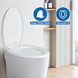MASS DYNAMIC White Soft Close Toilet Seat Quick Release Top Fix Oval view 3