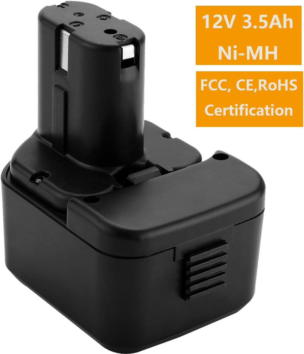 Shentec 12V 3500mAh Ni-MH Replacement Battery for Hitachi B1212S EB1214L EB1214S EB1220BL EB1220HS EB1222HL EB1226HL EB1230HL BCC1212 - Image 4