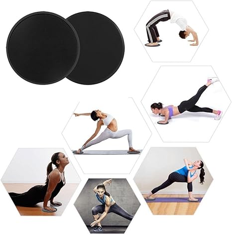 2x Discos Deslizantes Doble Cara Gliding Discs Abdominales Core ...