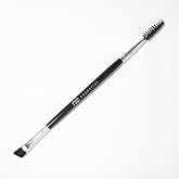 Take a Brow Precision Eyebrow Brush - 100% Vegan Dual-Sided Cosmetic Brush with Angled Finishing Brush and Spoolie