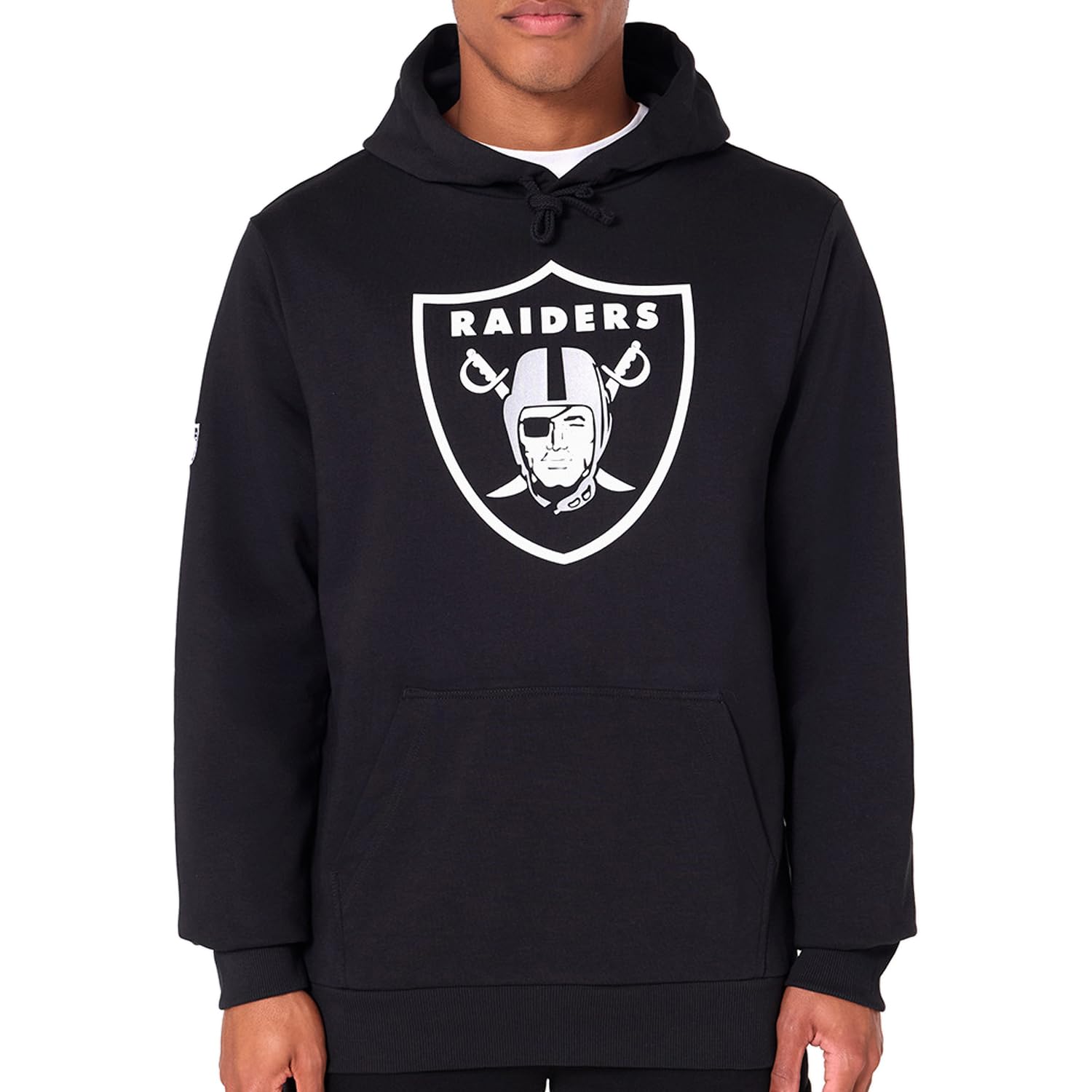 New Era Las Vegas Raiders NFL Team Logo Hoody Black Hooded Jumper