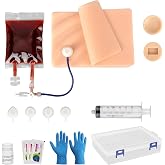 SimCoach Implanted Port Access Trainer, IV Venous Practice Model | Silicone Skin, Vascular Palpation and Infusion,Nursing Skills Labs, Medical Education