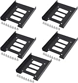 TRIXES 5pk Black Metal Internal Mounting Kits for 2.5" SSD & 3.5" HDD view 2