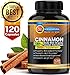 Organic Ceylon Cinnamon 1200mg. Supports Optimal Digestive & Healthy Weight Loss. Powerful Antioxidant Formal. Helps Balance Blood Sugar Levels. Anti-Inflammatory.120 Veggie Capsules. Non GMO.