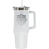 The Memory Company Officially Licensed NCAA National Football Champs 2025 40oz Insulated Stainless Steel Tumbler with Lid & Straw, Etched, Indiana University Bloomington