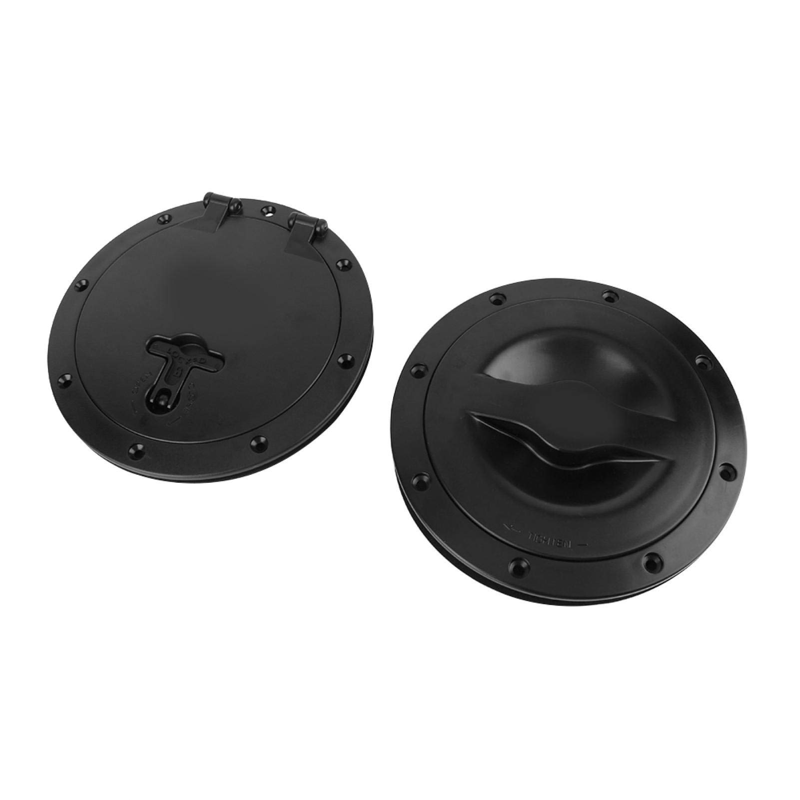 Vbestlife Deck Plate-Circular Non Slip Inspection Hatch, 6 Inch Marine Cover Pull Out Deck Plate with Storage Bag for Boat Kayak Canoe Kayak Accessory,boating