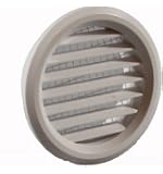 Lüftungsgitter Rund, 150 Mm, Weiß – Mit Insektennetz, Für Wand & Decke, TRU 18