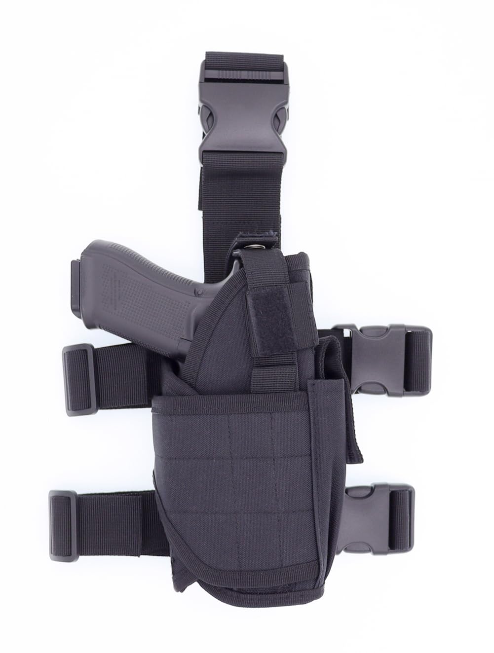 Right Drop Leg Adjustable Tactical Army Pistol Gun Thigh Holster Pouch Holder for G 17 19 31 32 most pistol BK
