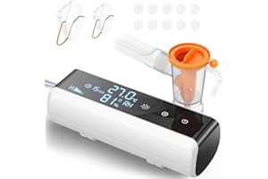 SANLANDOR Portable Nebulizer for Adults Kids,Smart Digital Display Compression Nebulizer Machine,Low Noise Compressor Nebulizer for Breathing Treatment,Jet Nebulizer with Timer,Rate for Home and Travel