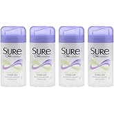 Invisible Solid Anti-Perspirant Deodorant - Fresh and Cool by Sure for Unisex - 2.6 oz Deodorant Stick - Pack of 4
