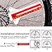 Rottay Bicycle Rim Lights, Waterproof Bicycle Wheel Lights with 32-LED and 32pcs Changes Patterns for MTB Wheel Tire
