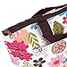 JASSINS Waterproof Picnic Insulated Fashion Lunch Cooler Tote Bag Travel Zipper Organizer Box,A70-Flower