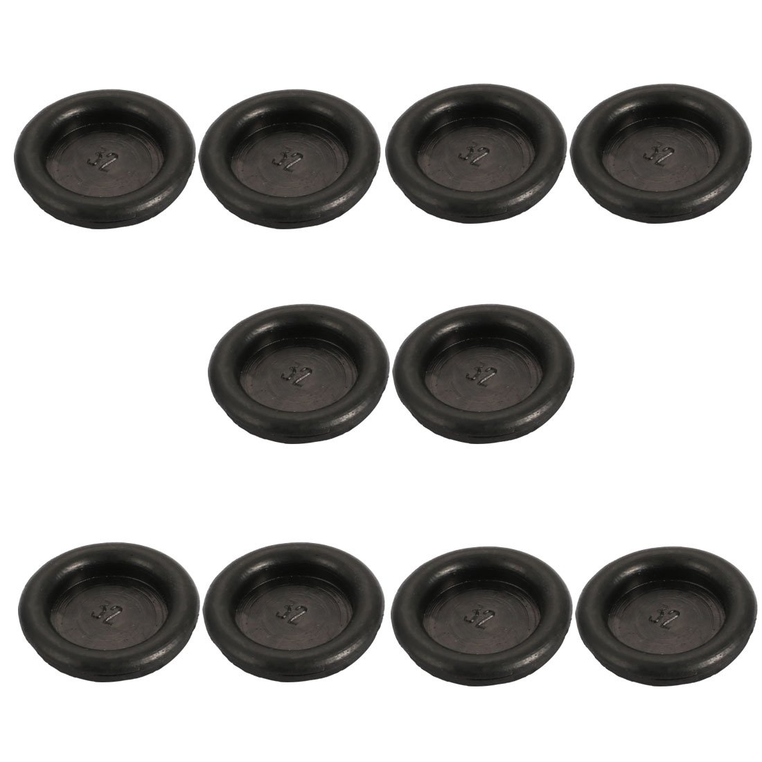 sourcingmap 10Pcs Electrical Rubber Wire Protection Grommet Gasket 32mm Drill Hole Diameter