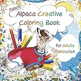 Ruby's Alpaca Creative Coloring Book for Adults Relaxation by 