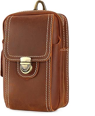 Amazon Angelo ウエストポーチ ボディバッグ 本革 高級 メンズ 牛革 バッグ スマホ入れ ショルダーバッグ 人気 軽量 ワンショルダー カジュアル お出かけ アウトドア ビンテージプリント 大人 お釣り ゴルフ 便利 タバコ入れ ブラウン Angelo ポーチ